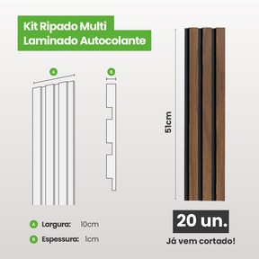 Kit Ripado MULTI | Madeto | Meu Rodapé