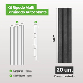 Kit Ripado MULTI | Urban | Meu Rodapé-Meu-Rodape--