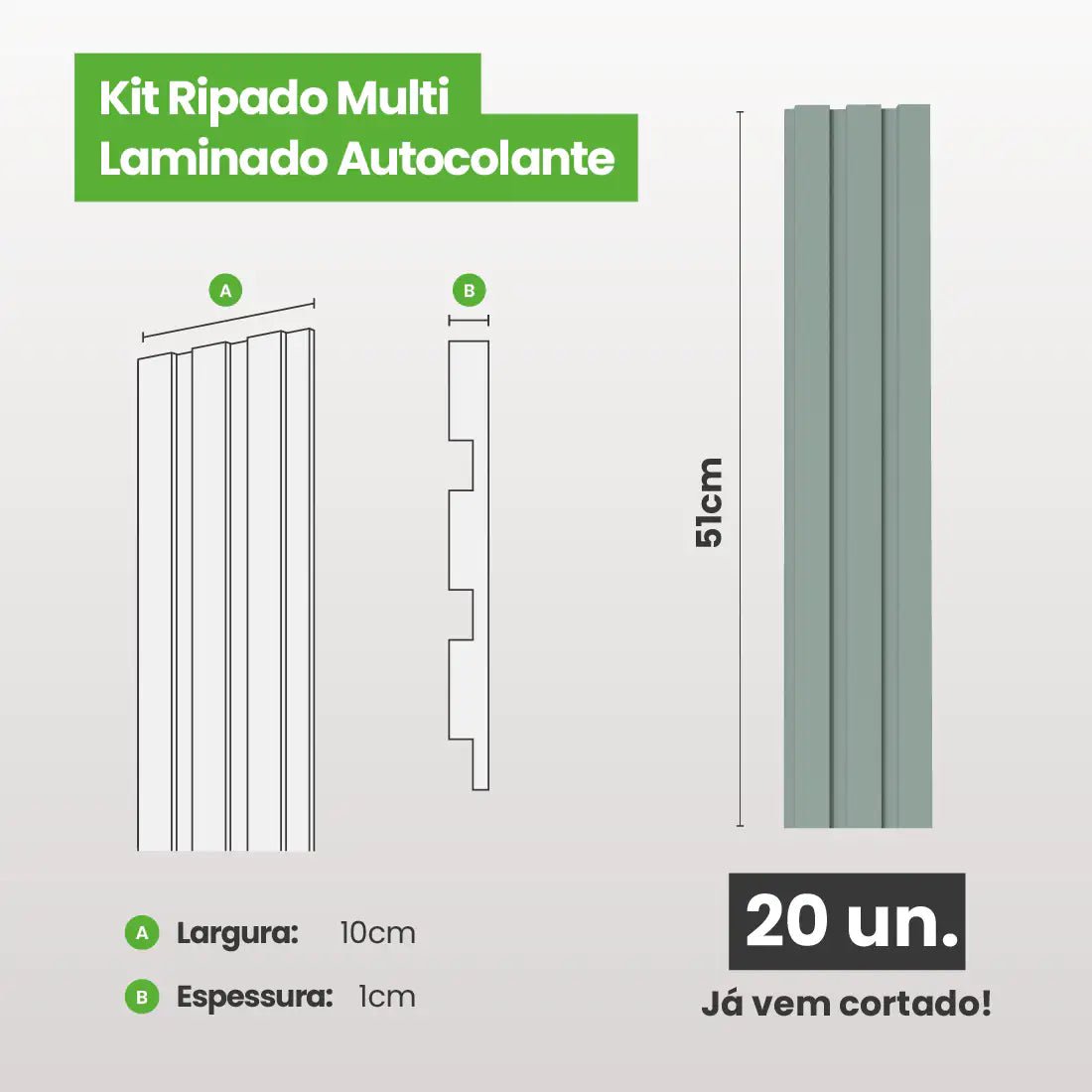 Kit Ripado MULTI | Play | Meu Rodapé-Meu-Rodape--