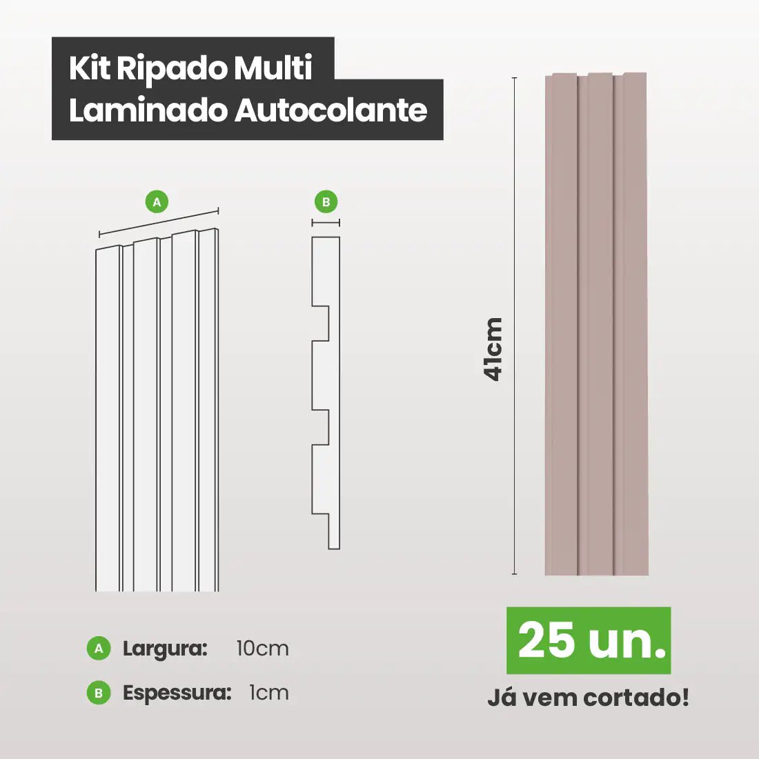 Kit Ripado MULTI | Play | Meu Rodapé-Meu-Rodape--