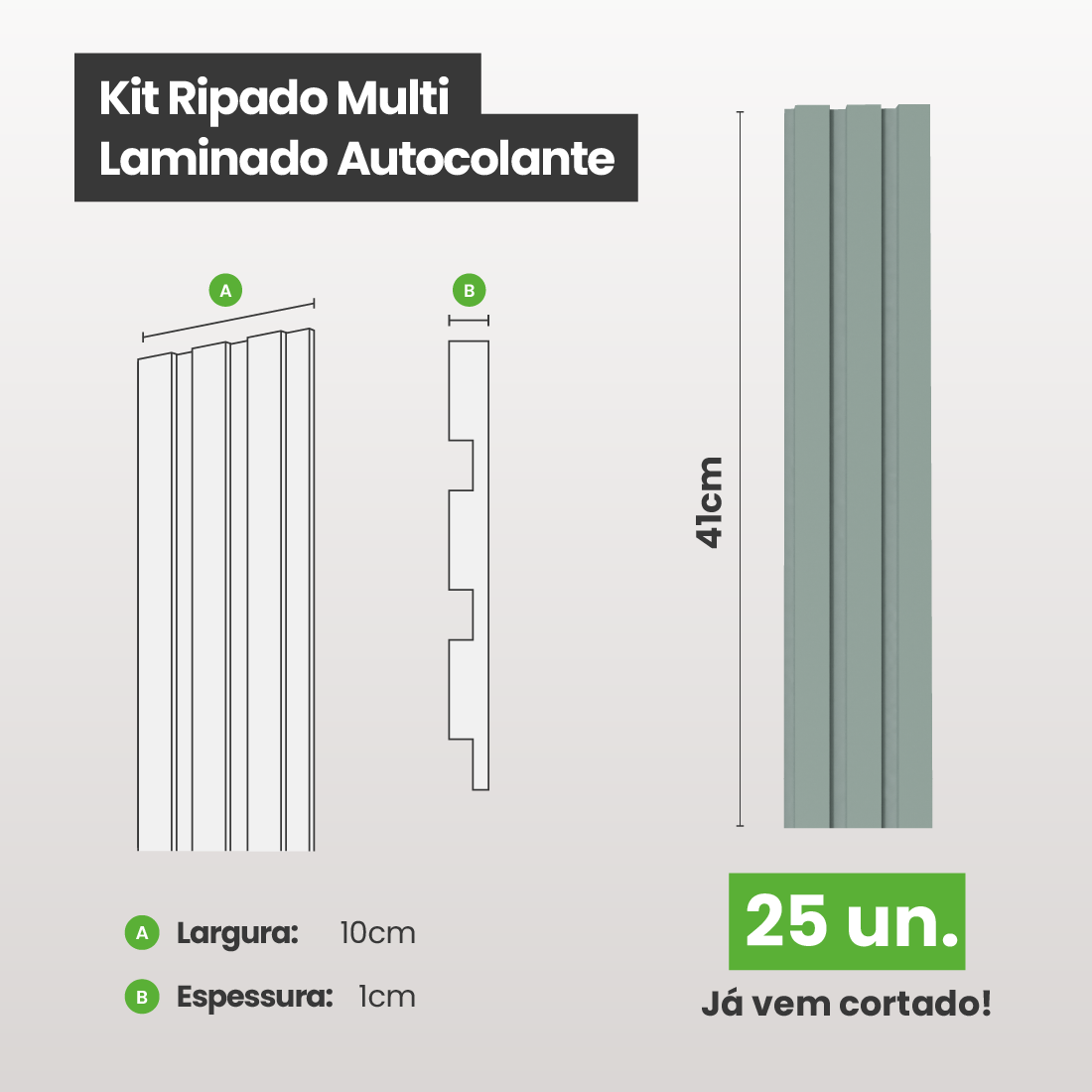 Kit Ripado MULTI | Play | Meu Rodapé