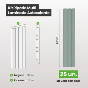 Kit Ripado MULTI | Play | Meu Rodapé-Meu-Rodape--