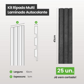 Kit Ripado MULTI | Urban | Meu Rodapé