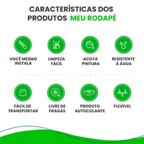 Kit Sócalos e Rosetas para Porta - Meu Rodapé