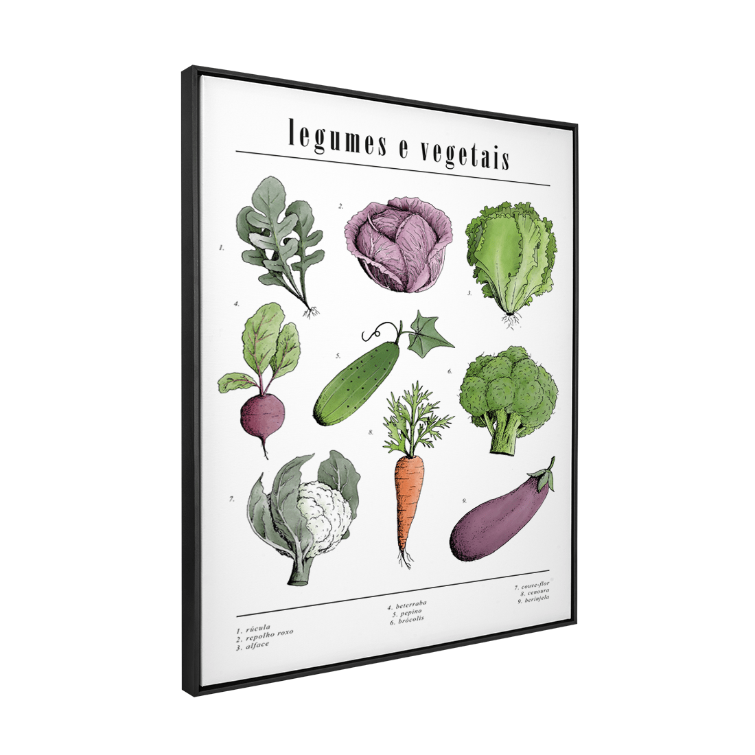 Quadro Decorativo Legumes | Chrystian Perottoni