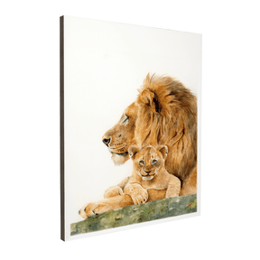 Quadro Decorativo Leão e filhote | Nanda Peyroton