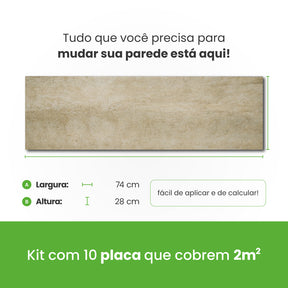 Revestimento Autocolante Coleção Pedras Formato Placa