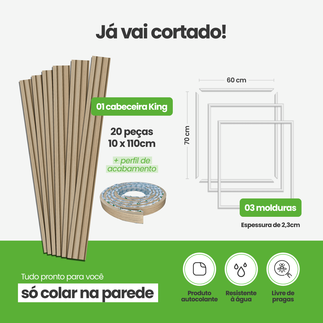 Kit Decoração para Quarto | Linha Decora Fácil - Meu Rodapé