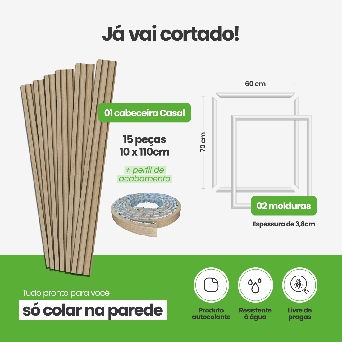 Kit Decoração para Quarto | Linha Decora Fácil - Meu Rodapé