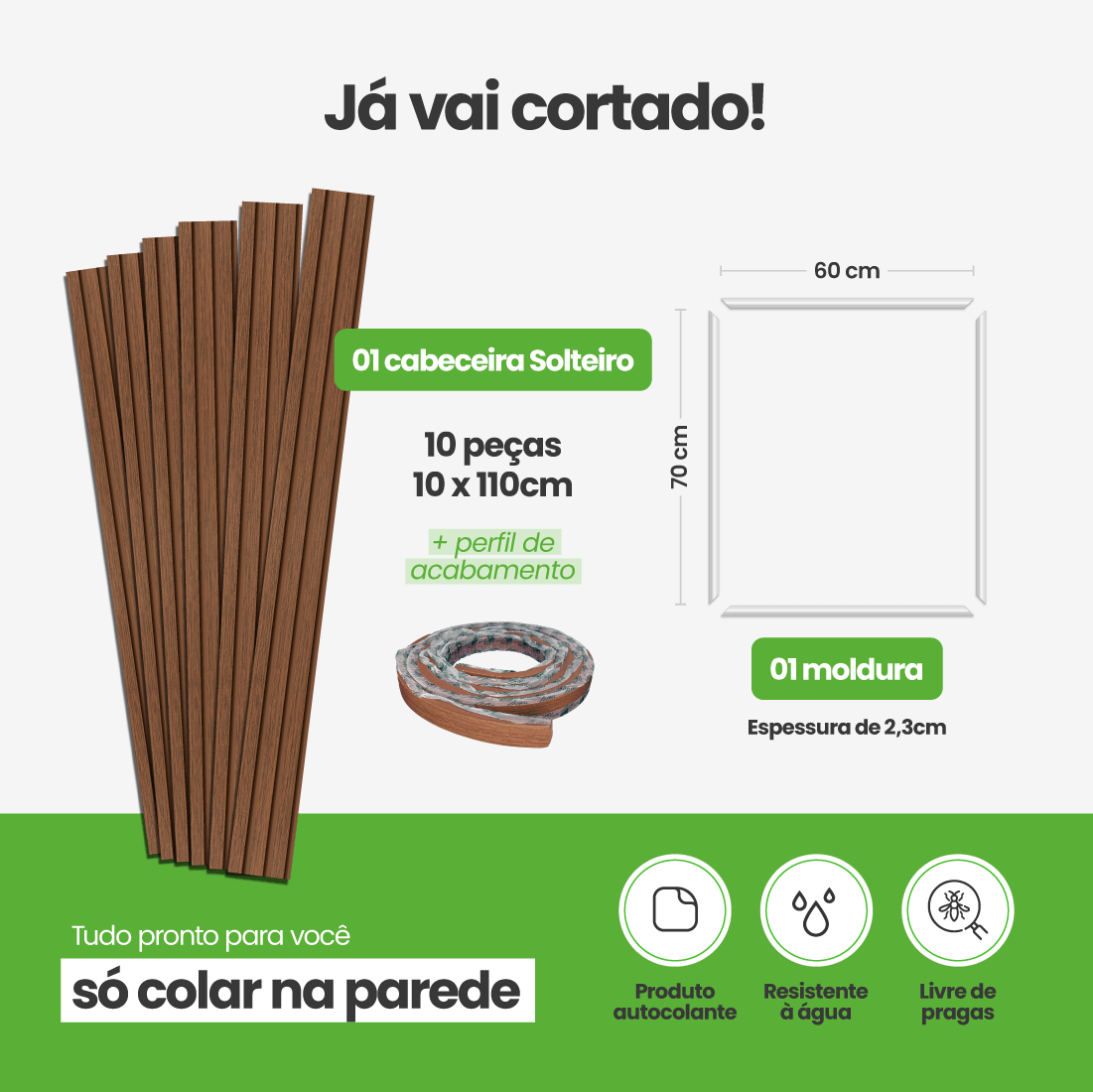 Kit Decoração para Quarto | Linha Decora Fácil - Meu Rodapé