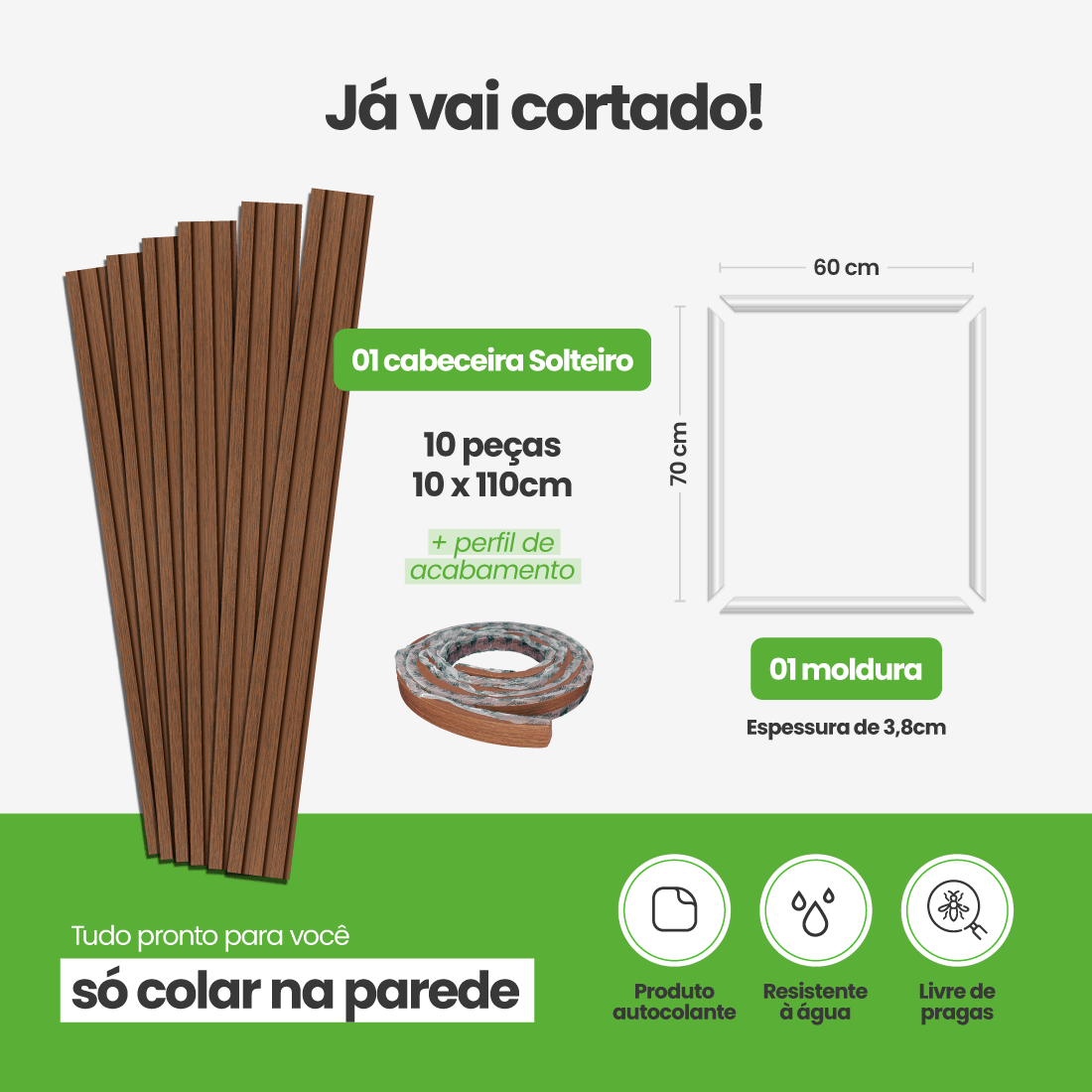 Kit Decoração para Quarto | Linha Decora Fácil - Meu Rodapé