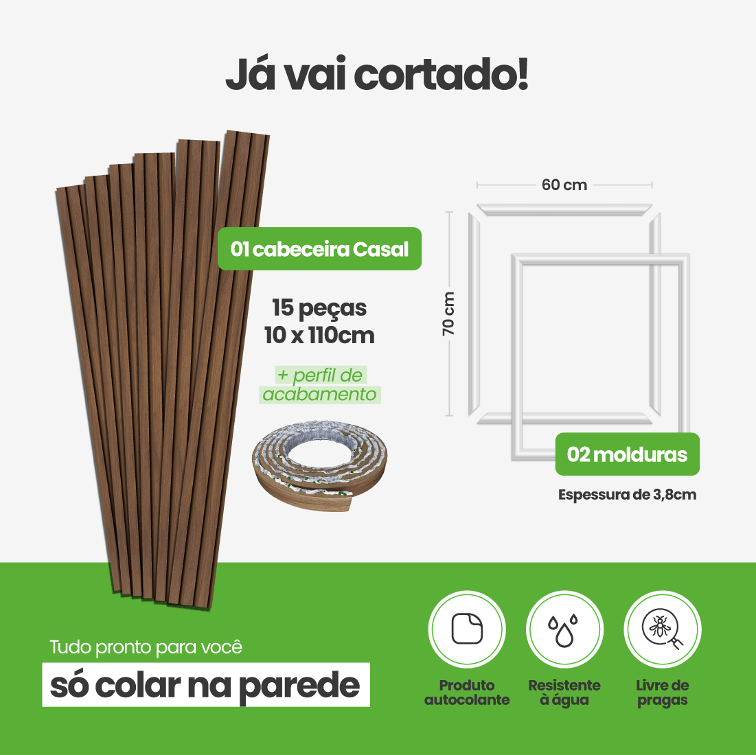 Kit Decoração para Quarto | Linha Decora Fácil - Meu Rodapé