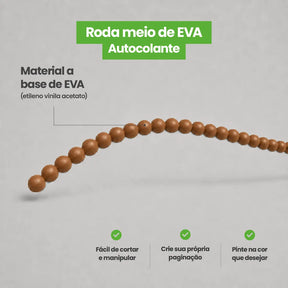 Rodameio Pérola em EVA Autocolante