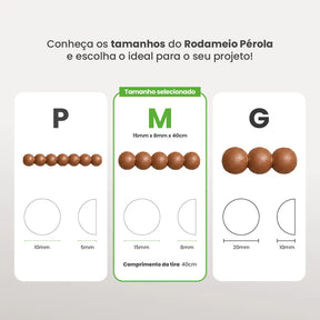 Rodameio Pérola em EVA Autocolante