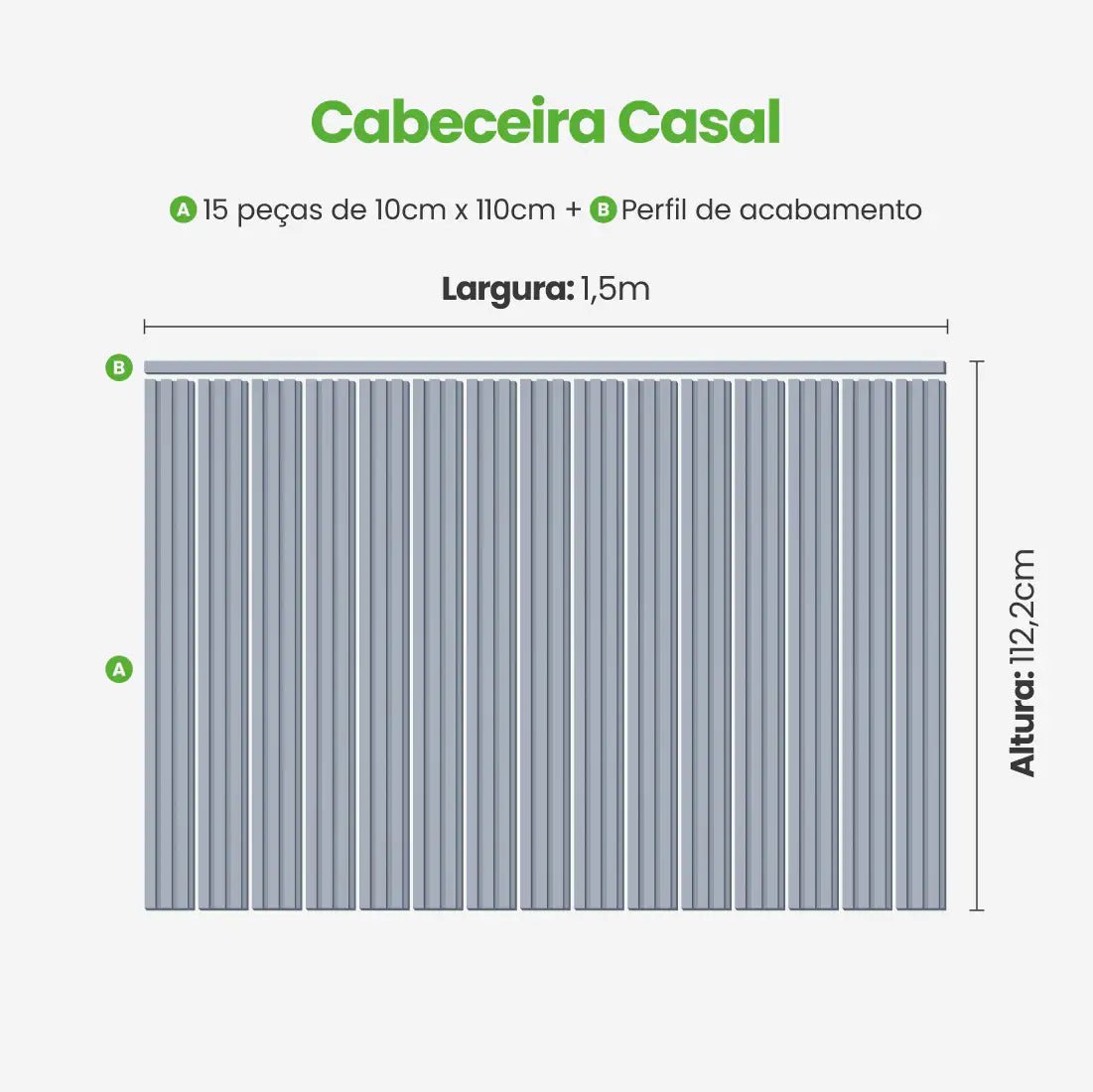 Kit Cabeceira Painel Ripado Autocolante | Linha Play-Meu-Rodape--