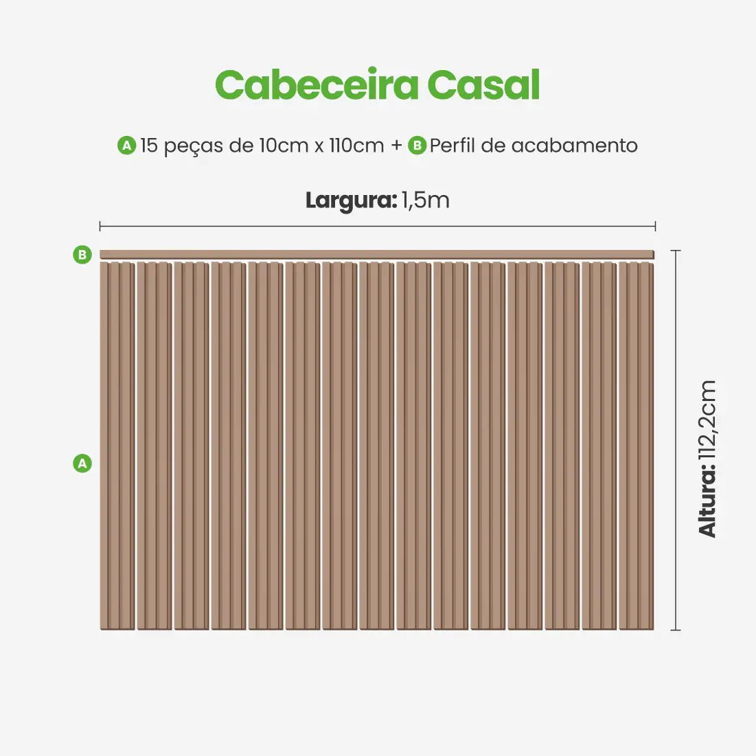 Kit Cabeceira Painel Ripado Autocolante | Linha Play-Meu-Rodape--