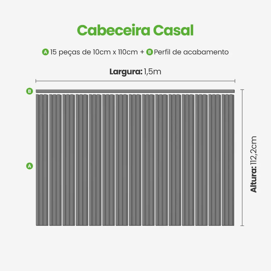 Kit Cabeceira Painel Ripado Autocolante | Linha Play-Meu-Rodape--