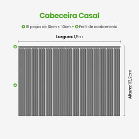 Kit Cabeceira Painel Ripado Autocolante | Linha Play-Meu-Rodape--