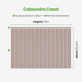Kit Cabeceira Painel Ripado Autocolante | Linha Play-Meu-Rodape--