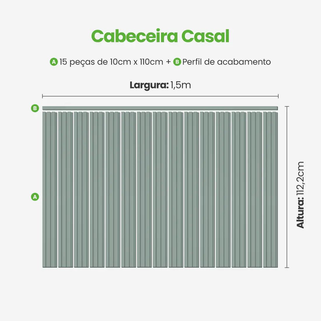 Kit Cabeceira Painel Ripado Autocolante | Linha Play-Meu-Rodape--