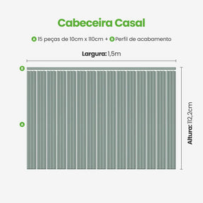 Kit Cabeceira Painel Ripado Autocolante | Linha Play-Meu-Rodape--