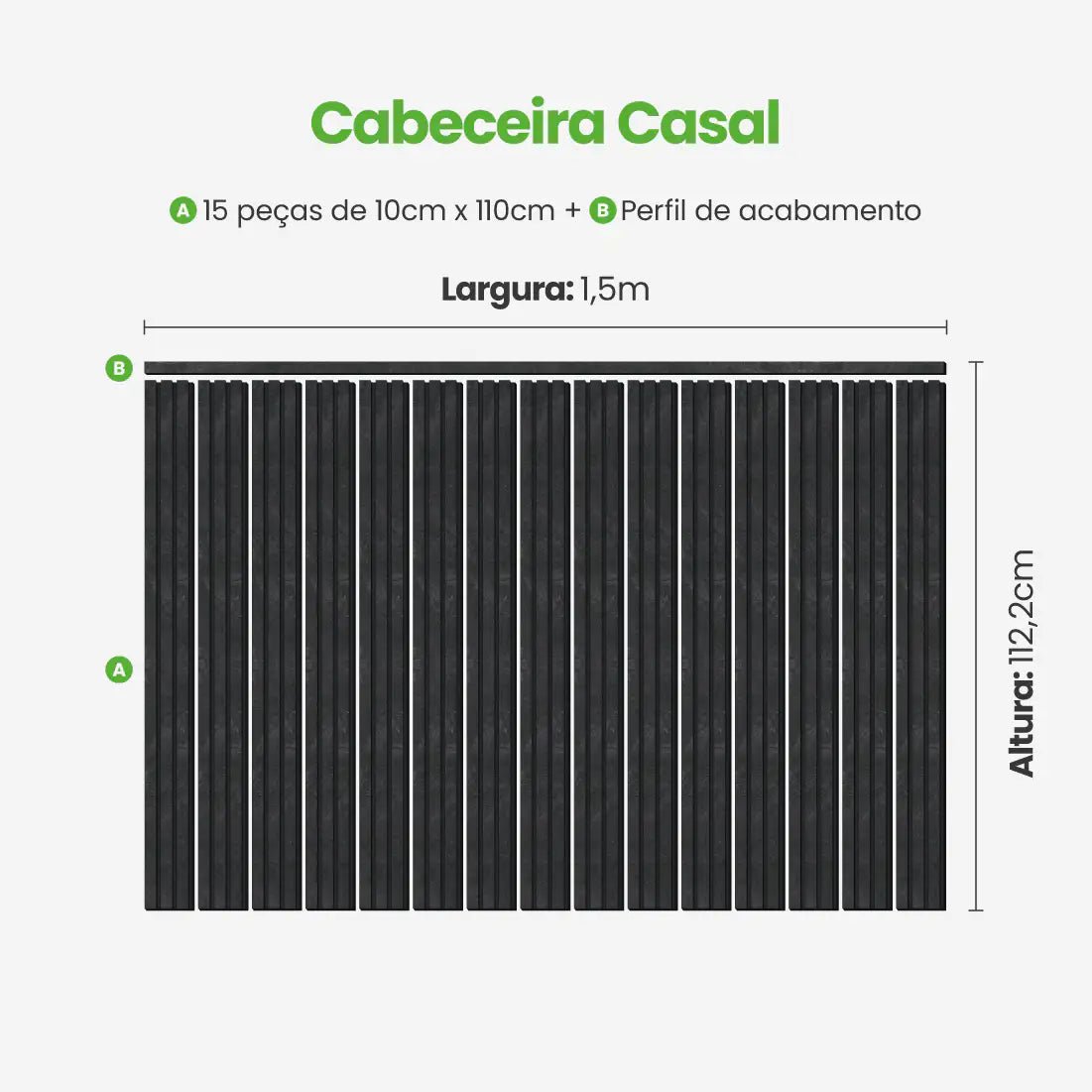 Kit Cabeceira Painel Ripado Autocolante | Linha Urban-Meu-Rodape--