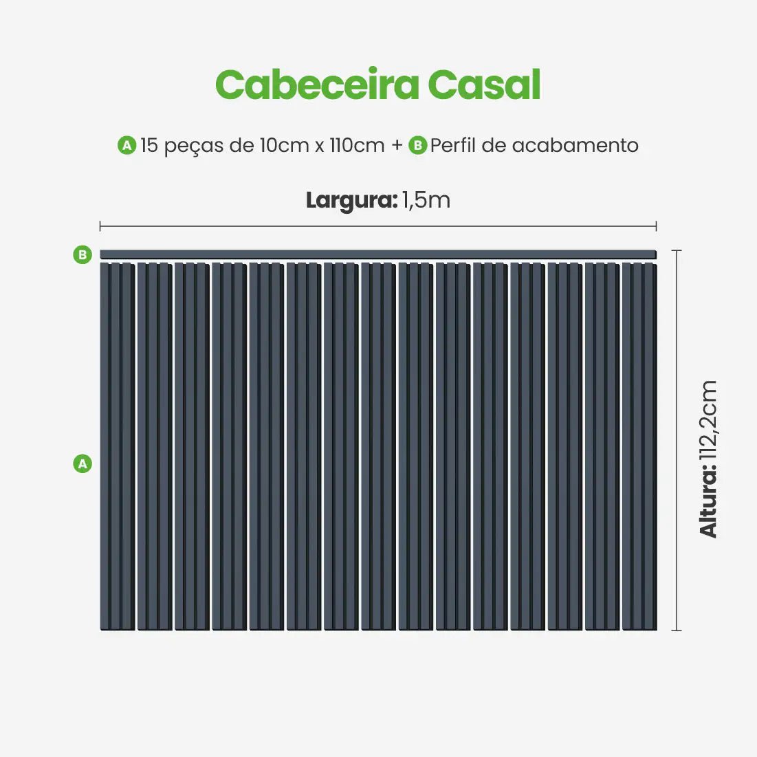 Kit Cabeceira Painel Ripado Autocolante | Linha Urban-Meu-Rodape--