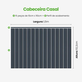 Kit Cabeceira Painel Ripado Autocolante | Linha Urban-Meu-Rodape--