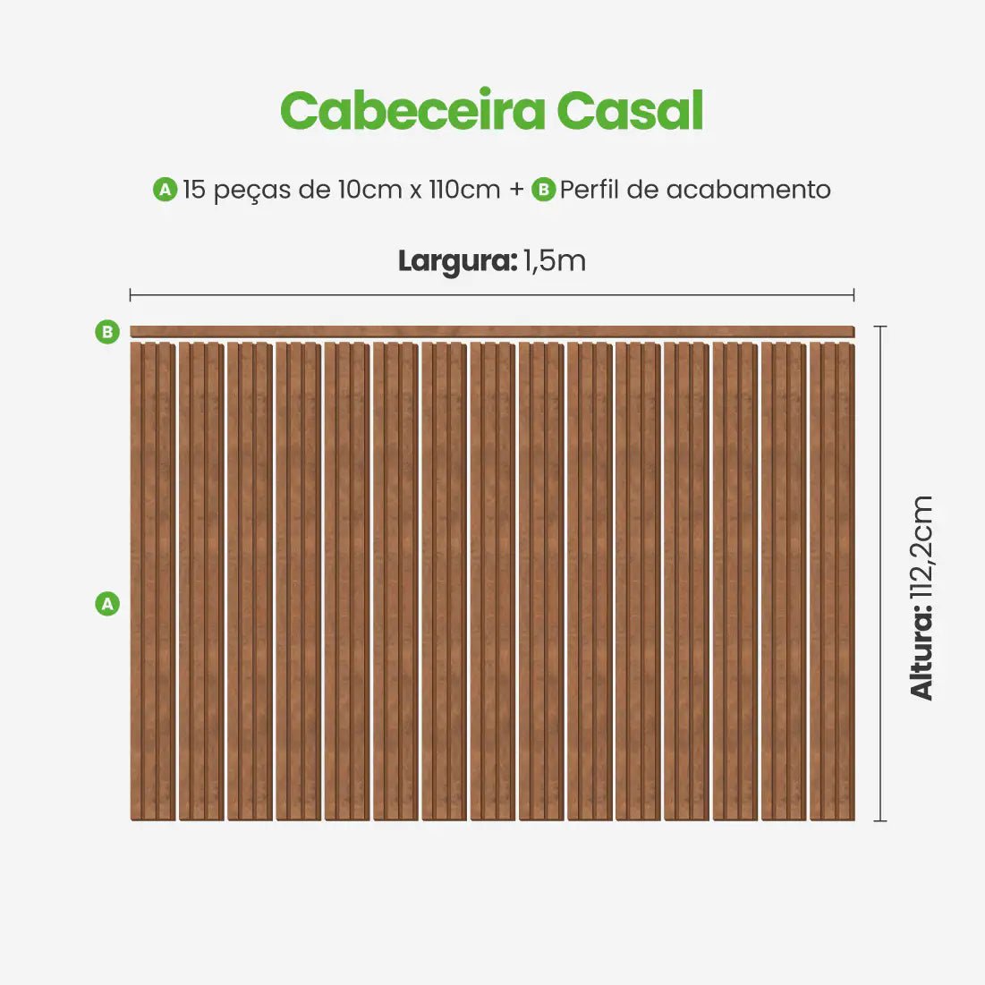 Kit Cabeceira Painel Ripado Autocolante | Linha Urban-Meu-Rodape--