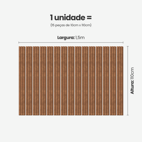 Kit Cabeceira Painel Ripado Autocolante | Linha Urban