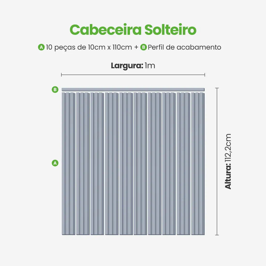 Kit Cabeceira Painel Ripado Autocolante | Linha Play-Meu-Rodape--
