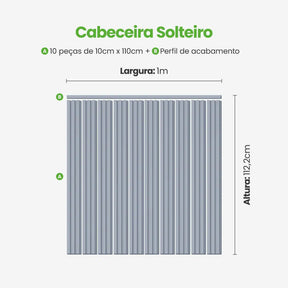 Kit Cabeceira Painel Ripado Autocolante | Linha Play-Meu-Rodape--