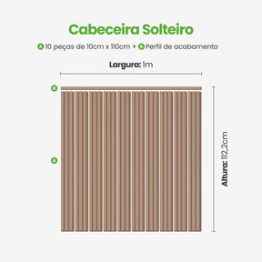 Kit Cabeceira Painel Ripado Autocolante | Linha Play-Meu-Rodape--