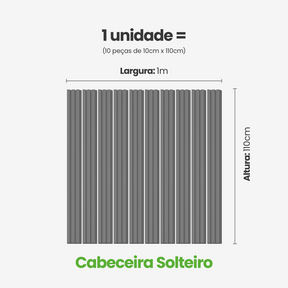 Kit Cabeceira Painel Ripado Autocolante | Linha Play