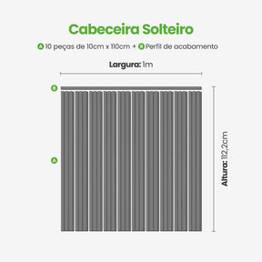 Kit Cabeceira Painel Ripado Autocolante | Linha Play-Meu-Rodape--