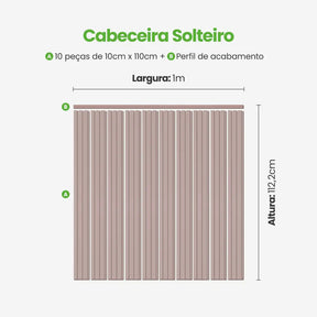 Kit Cabeceira Painel Ripado Autocolante | Linha Play-Meu-Rodape--