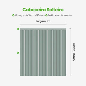 Kit Cabeceira Painel Ripado Autocolante | Linha Play-Meu-Rodape--
