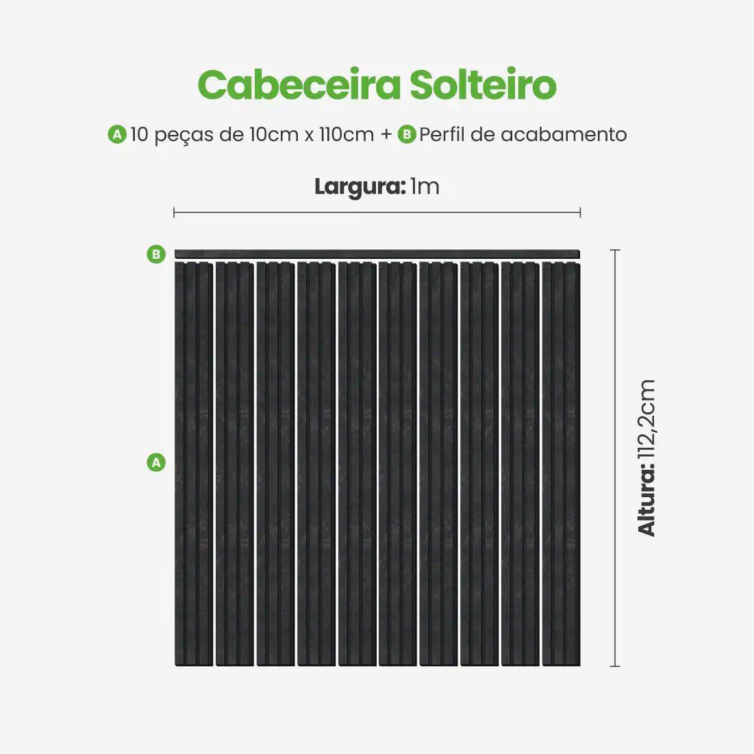 Kit Cabeceira Painel Ripado Autocolante | Linha Urban-Meu-Rodape--