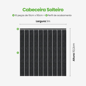 Kit Cabeceira Painel Ripado Autocolante | Linha Urban-Meu-Rodape--