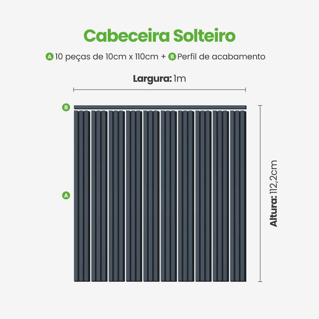 Kit Cabeceira Painel Ripado Autocolante | Linha Urban-Meu-Rodape--