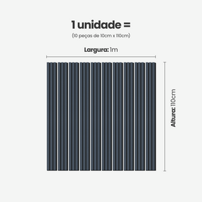 Kit Cabeceira Painel Ripado Autocolante | Linha Urban