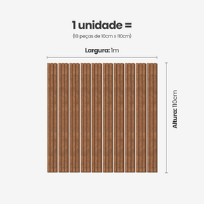 Kit Cabeceira Painel Ripado Autocolante | Linha Urban