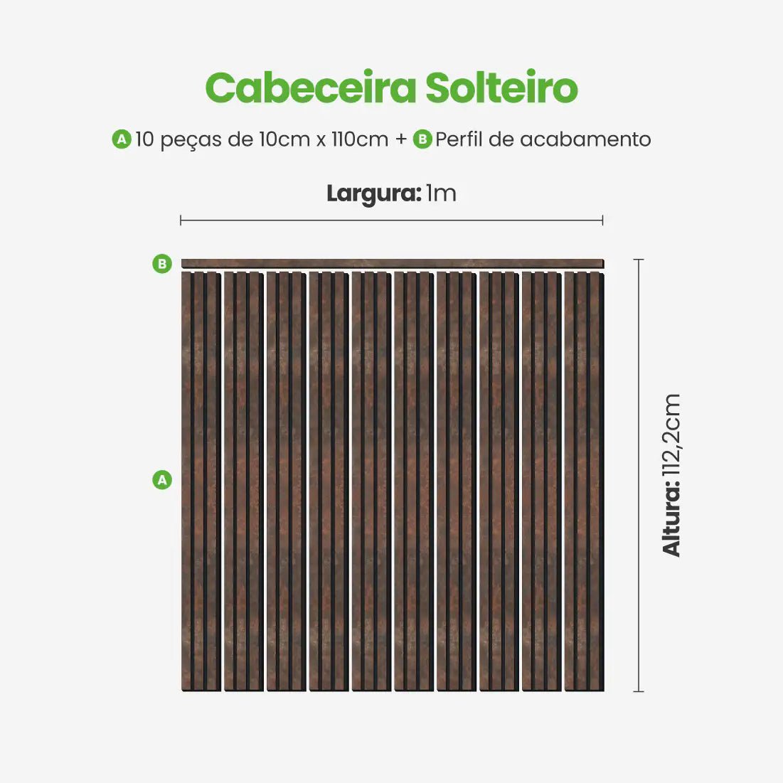 Kit Cabeceira Painel Ripado Autocolante | Linha Urban-Meu-Rodape--