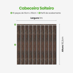 Kit Cabeceira Painel Ripado Autocolante | Linha Urban-Meu-Rodape--