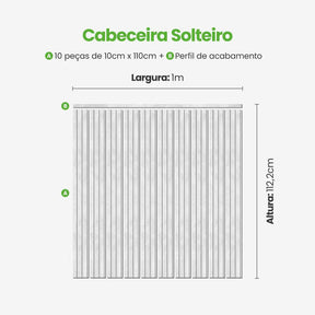 Kit Cabeceira Painel Ripado Autocolante | Linha Urban-Meu-Rodape--