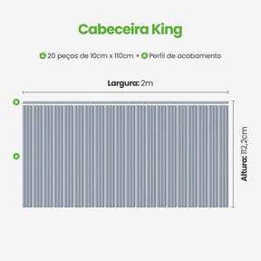 Kit Cabeceira Painel Ripado Autocolante | Linha Play-Meu-Rodape--