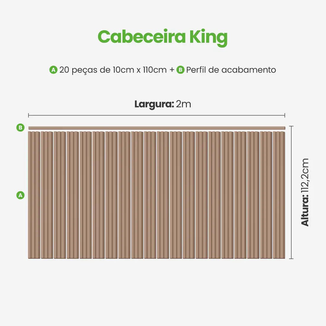 Kit Cabeceira Painel Ripado Autocolante | Linha Play-Meu-Rodape--