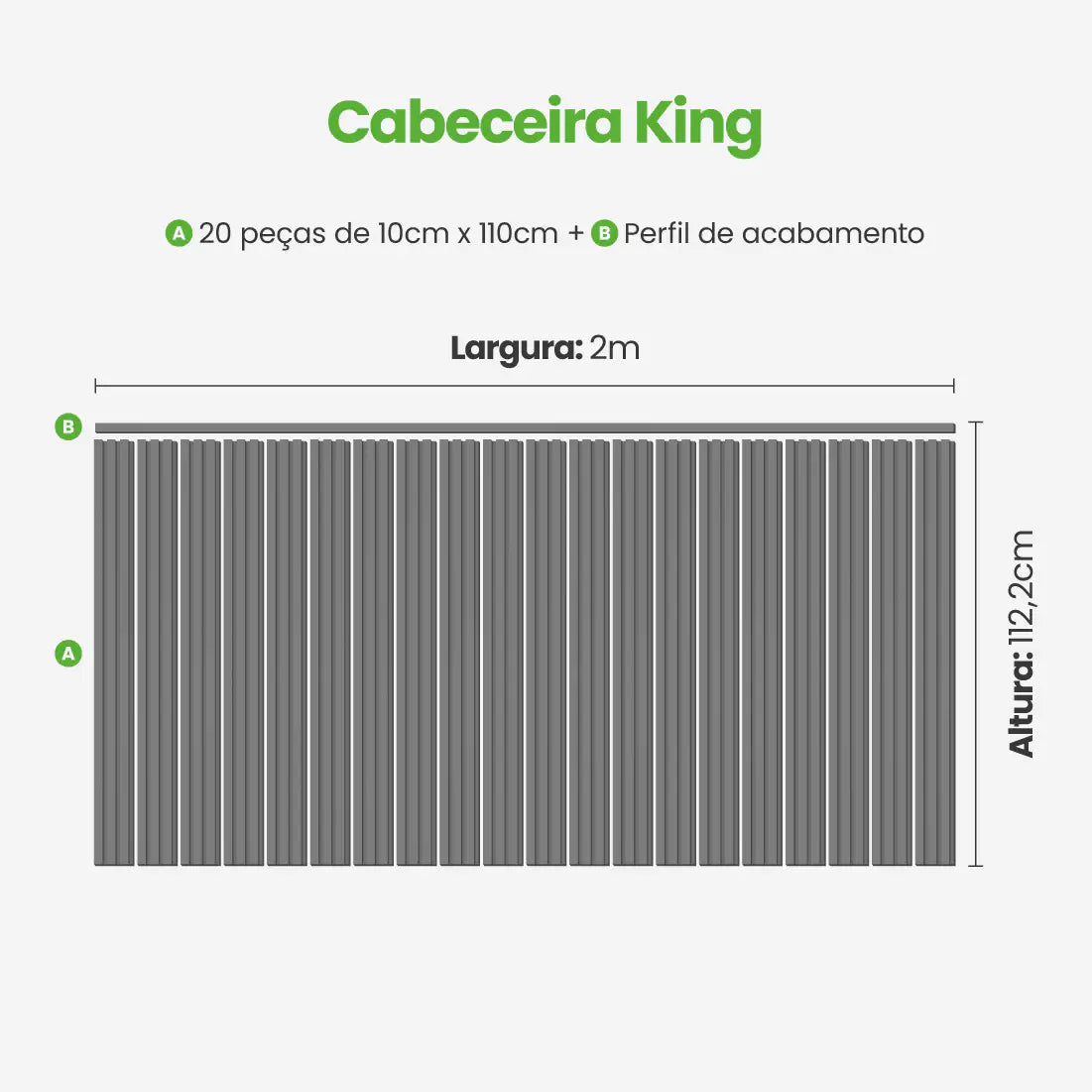Kit Cabeceira Painel Ripado Autocolante | Linha Play-Meu-Rodape--