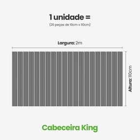 Kit Cabeceira Painel Ripado Autocolante | Linha Play