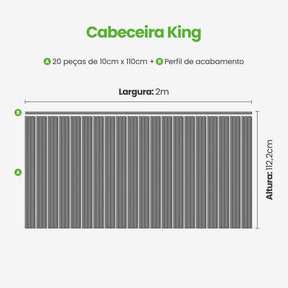 Kit Cabeceira Painel Ripado Autocolante | Linha Play-Meu-Rodape--